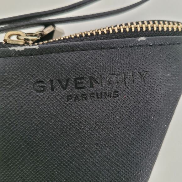 Givenchy Parfums Wallets Black Triangle Coin Key Mini Bag Logo Small Fair - Picture 3 of 8
